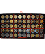 U.S. ARMY, ENLISTED, COLLAR DISKS, ASSORTED TIME PERIODS, TRAY 7 - $15.00
