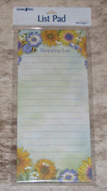 LEANIN TREE &quot;Shopping List&quot;~Flowers &amp; Butterfly~Magnetic List NotePad~#6... - £7.71 GBP