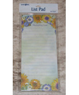 LEANIN TREE &quot;Shopping List&quot;~Flowers &amp; Butterfly~Magnetic List NotePad~#6... - £7.71 GBP