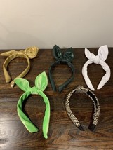 Lot of 4 Easter Bunny Ear Head Bands and 1 Zebra Print Head Band - £7.35 GBP