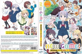 Anime Dvd~English Dubbed~New Game!!Season 1+2(1-24End)All Region+Free Gift - £13.83 GBP