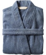 COYUCHI Unisex Air Weight Organic Cotton Robe in French Blue $148, S - M... - $133.64