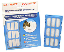 Cat Mate Replacement Filter Cartridge for Pet Fountain 10 count (5 x 2 ct) Cat M - £37.14 GBP