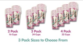 Disney Frozen Drinking Cups Birthday Party Paper 9 oz Elsa Anna Hot/Cold - £7.75 GBP+