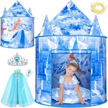 Frozen Kids Tent, Frozen Toy For Girls With Snowflake Lights, Ice Castle... - $74.99