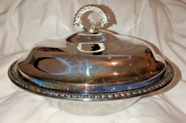 Vintage Wm Rogers Silverplate Lidded Round Serving Bowl Casserole - $22.77