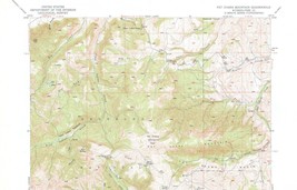 Pat O&#39;Hara Mountain Quadrangle Wyoming 1949 Map Vintage USGS 15 Minute Topo - £13.45 GBP