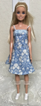 2015 Mattel Barbie Blond Hair Blue Eyes Rigid Body Handmade Dress Indonesia - $11.39