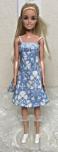 2015 Mattel Barbie Blond Hair Blue Eyes Rigid Body Handmade Dress Indonesia - $216.82 MXN