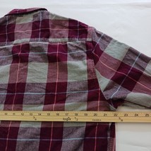 Crown & Ivy Crown Stretch Flannel Stretch Cotton Blend Plaid Shirt Red Men Sz L image 9