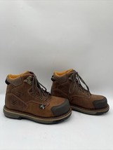 HAWX MEN&#39;S 6&quot; CREW CHIEF INTERNAL MET GUARD WORK BOOTS Brown Size 10D - £48.09 GBP