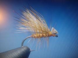 2022,  ((Red Hi-Vis)) Orange Elk Hair Caddiis- &quot;The Annilater &quot; - Per 6, Size 16 - £5.44 GBP