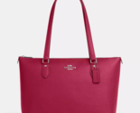 New Coach CH285 Gallery Tote Leather Bright Violet - £118.96 GBP