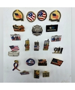 Lot of 21 9-11 Remember Lapel Pins September 11th Flag Memorial Twin Tow... - $60.00