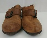 BOC Born Concept Women&#39;s Brown Leather Mule Clogs Size 9 - £19.37 GBP