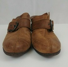 BOC Born Concept Women&#39;s Brown Leather Mule Clogs Size 9 - £19.06 GBP