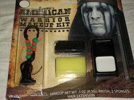 Halloween Native American Warrior Latex Beads Costume Makeup Kit Theater... - $10.99