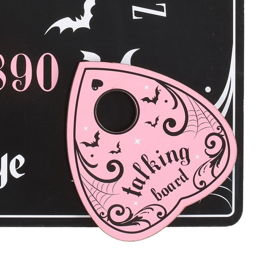 Pink and Black Talking Board: Pastel Goth & Emo Ouija Style Spirit Board for Div Item image 2