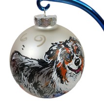 Dog Christmas Ornament Marshall Fields&#39;s Signed 4&quot; Bernese Mountain 2004 - £15.61 GBP