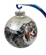 Dog Christmas Ornament Marshall Fields&#39;s Signed 4&quot; Bernese Mountain 2004 - £16.34 GBP