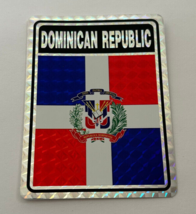 Dominican Republic Country Flag Reflective Decal Bumper Sticker Banderia - $6.79