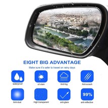 12 Pieces Rear View Car Mirror Film Rainproof Waterproof Mirror Film  Nano Glaze - £49.58 GBP