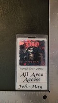 DIO RONNIE JAMES  VINTAGE WORLD TOUR FEB - MAY 2001 LAMINATE ALL ARE ACC... - $75.00