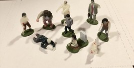 Accoutrements Glow In The Dark Flesh Eating Zombies Figures Lot Of 9 - £18.21 GBP