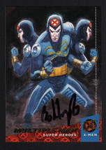 Bo Hampton SIGNED 1994 Marvel Fleer Flair X-Men Art Card ~ Multiple Man - £11.86 GBP