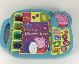 VTech Peppa Pig Learn &amp; Discover Book Educational Teaching Tool Letters ... - £23.75 GBP