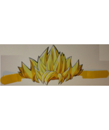 Dragon Ball Z Goku Hair Cardboard Crown Hat 2012 Namco Bandai Toei Funim... - £15.74 GBP