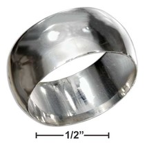Band Ring Sterling Silver 10mm High Polish Wedding Band Ring - £62.40 GBP+