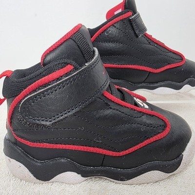 Nike Toddler Air Jordan Strong SIZE 6C Shoes Black University Red DC7910-061 Item image 6