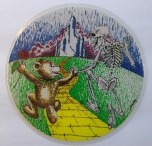 Grateful Dead Car Window Decal Bear and Skeleton Yellow Brick Road Original &#39;80s - $12.60