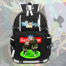 Rick And Morty Unique Series Backpack Daypack Hip Pop - £31.96 GBP
