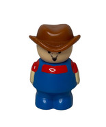 Vintage 1992 SHELCORE PLASTIC FARMER 2.75&quot; Tall Replacement Toy Figure - $56.26 MXN