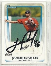 Jonathan Villar Signed Autographed Card 2011 Bowman Prospects - £7.56 GBP