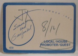 PAUL SIMON AND ART GARFUNKEL VINTAGE ORIGINAL TOUR CLOTH BACKSTAGE PASS ... - £7.97 GBP