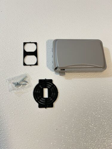 Eight (8) ~ TayMac MM110G Gray 1-Gang Weatherproof Flip Covers ~ 1.25” Deep - $61.21
