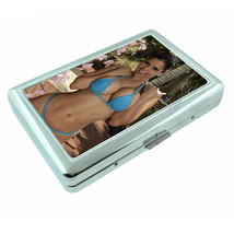 Hawaiian Pin Up Girls D3 Silver Metal Cigarette Case RFID Protection Wallet - £13.41 GBP