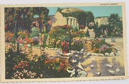 Mission San Juan Capistrano California Vintage Linen Post Card - £2.32 GBP