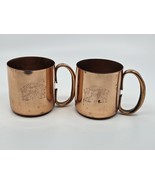 Vtg Mule Copper Mug Etched Logo Bucking Mule (Lot of 2) 14oz Lot 1 - €55,09 EUR