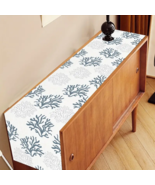 Costal Decor Sea Corals Pattern Table Runner - 12" x 48" - Beach Theme Linens - $21.77