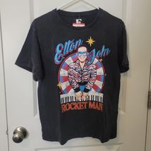 New ELTON JOHN / ROCKET MAN Retro Trendy Graphic T-Shirt Concert - XSmal... - $10.34