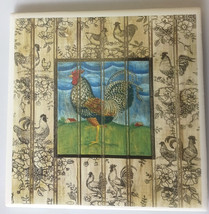 Ceramic Tile Twall Toile Rooster Chicken - $7.18