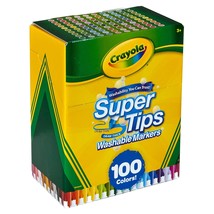 Crayola Super Tips Washable Markers 100/Pkg - Assorted Colors - £42.81 GBP