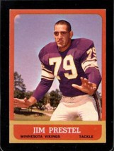 1963 Topps #108 Jim Prestel Exmt Vikings (Purple Sky) *SBA11131 - £7.72 GBP