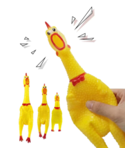 Chicken Shrilling Rubber Chew Sound Screaming Squeeze Toy Pet Dog US Seller - £4.50 GBP+