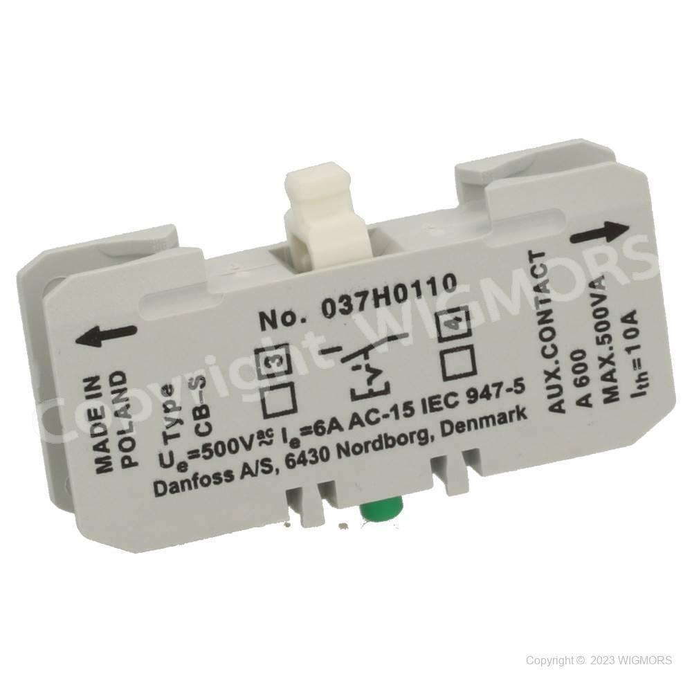 Auxiliary contact block Danfoss CB-S  037H0110  for contactor - $7.09