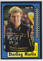 Sterling Marlin Signed Autographed 1991 Maxx NASCAR Racing Card - £7.95 GBP